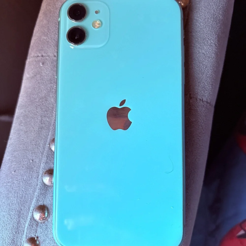 Apple smartphone featuring
